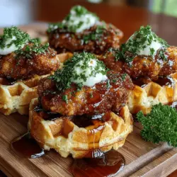 Mini Chicken & Waffle Bites are a delightful fusion of savory and sweet that make for the perfect appetizer or party snack. This innovative dish brings together crispy, golden chicken tenders and fluffy mini waffles, creating a unique culinary experience that is sure to please both kids and adults alike. The addition of maple syrup not only enhances the flavor profile but also brings a touch of sweetness that perfectly complements the savory elements of the dish. In this article, we will delve into the intricacies of preparing these delicious bites, explore the key ingredients, and provide step-by-step instructions to ensure a perfect result every time.