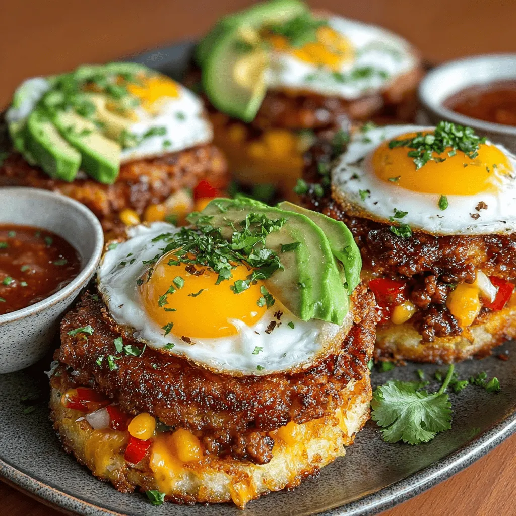 Breakfast is often hailed as the most important meal of the day, and for good reason. A hearty, nutritious start can set the tone for everything that follows. Enter the Mini Taco Breakfast Hash Stacks—a vibrant and flavorful dish that reimagines traditional breakfast fare. This recipe brings together a delightful medley of ingredients, including crispy potatoes, savory chorizo, and perfectly cooked eggs, making it an ideal choice for any meal of the day. Whether you're rushing out the door in the morning or enjoying a leisurely brunch with family and friends, these Mini Taco Breakfast Hash Stacks are both convenient and satisfying.