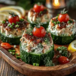 If you're searching for a light and refreshing appetizer that is both nutritious and delicious, look no further than Crunchy Cucumber Tuna Bites. This delightful dish combines the crispness of fresh cucumbers with a savory tuna filling, creating a perfect balance of flavors and textures. Ideal for gatherings, picnics, or even as a quick light meal, these bites are not only easy to prepare but also packed with health benefits.