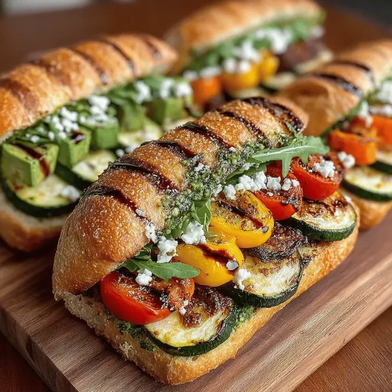 In the realm of culinary delights, few dishes can rival the vibrant appeal of pesto roasted veggie sandwiches. This recipe is not just a meal; it's an experience that combines the savory flavors of roasted vegetables with the fresh, aromatic notes of basil pesto. Perfect for lunch or a light dinner, these sandwiches are a delicious way to incorporate wholesome ingredients into your diet. As the trend of plant-based eating continues to grow, dishes like this one cater to a diverse audience, satisfying both vegetarians and meat-eaters alike. With their colorful presentation and robust flavor profile, pesto roasted veggie sandwiches have secured their place as a favorite among those seeking a nutritious and satisfying meal.