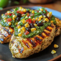 Pesto Chicken with Corn & Bean Salsa: A Complete Guide